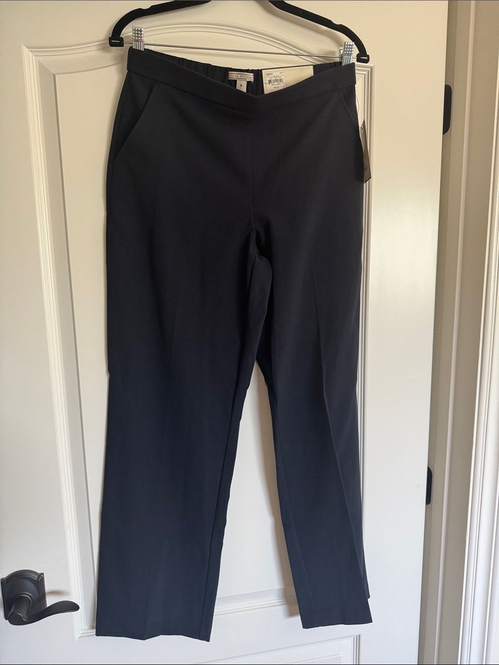 NWT Dana Buchman Navy Straight-Leg Mid Rise Dress Pants Sz 8